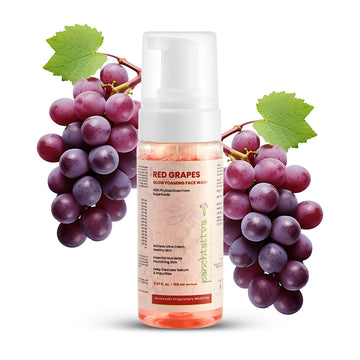 Panchtattva Red Grapes Glow Foaming Face Wash 150ML: 100% Natural, Deep Cleansing Formula for Clean & Healthy Skin, With Vitamin C, With Essential Nutrients for Brighter Glow, For All Skin Types