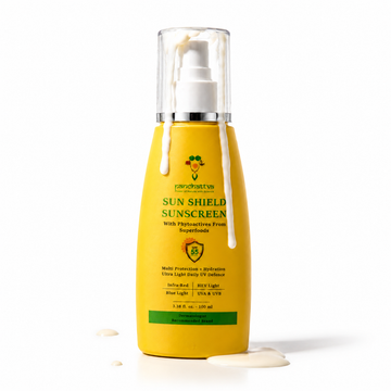 Panchtattva Sun Shield Sunscreen: SPF 55&PA+++ With Advanced Phytoactives From Superfoods, UVA/UVB Protection, Blue Light Protection, For All Skin Types, Ultra Light & Non Sticky My Store