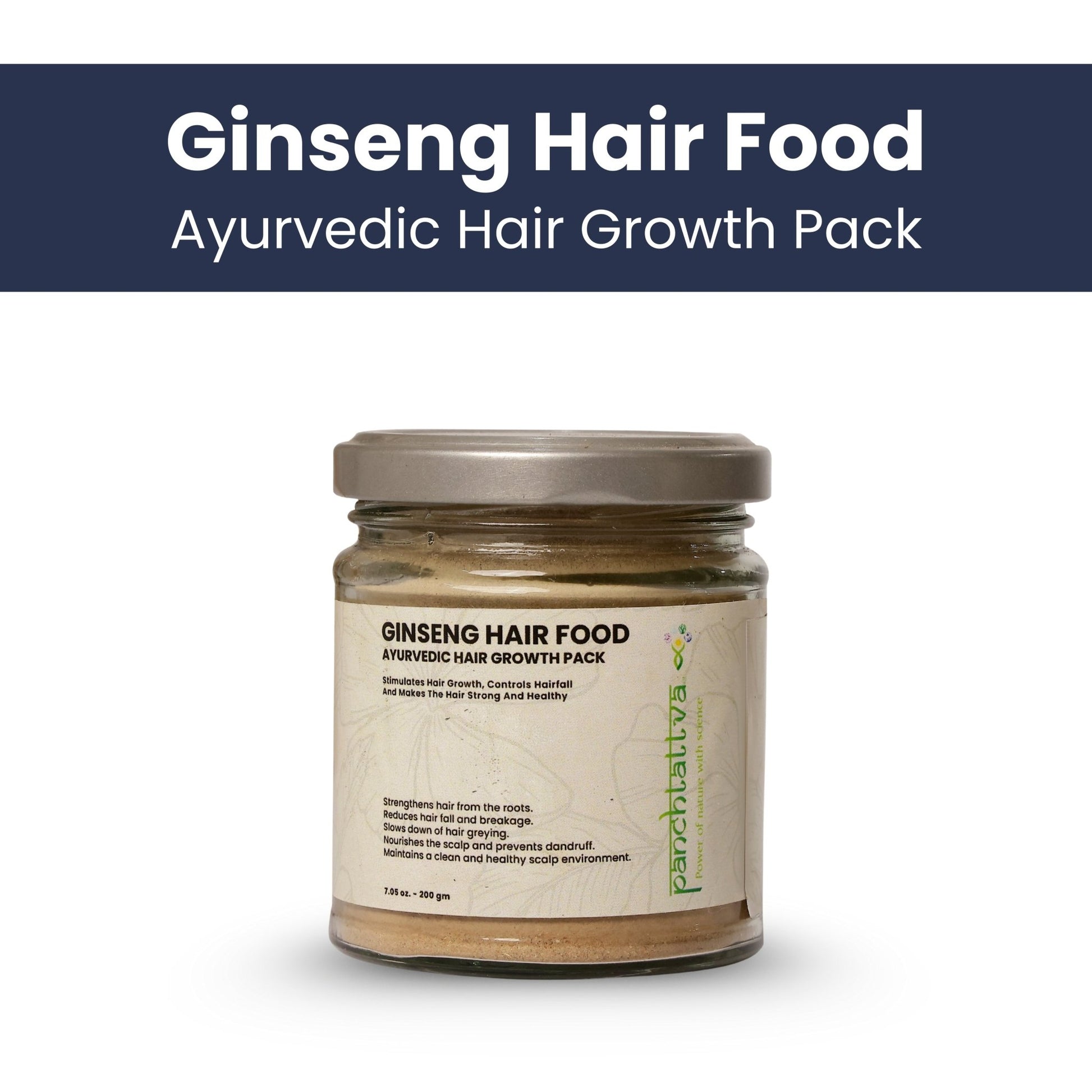 Ginseng Hair Food Ayurvedic Hair Growth Pack - panchtattvashop