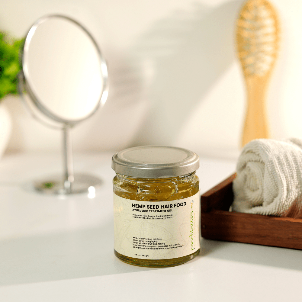 Hemp Seed Hair Food Ayurvedic Treatment Gel - panchtattvashop