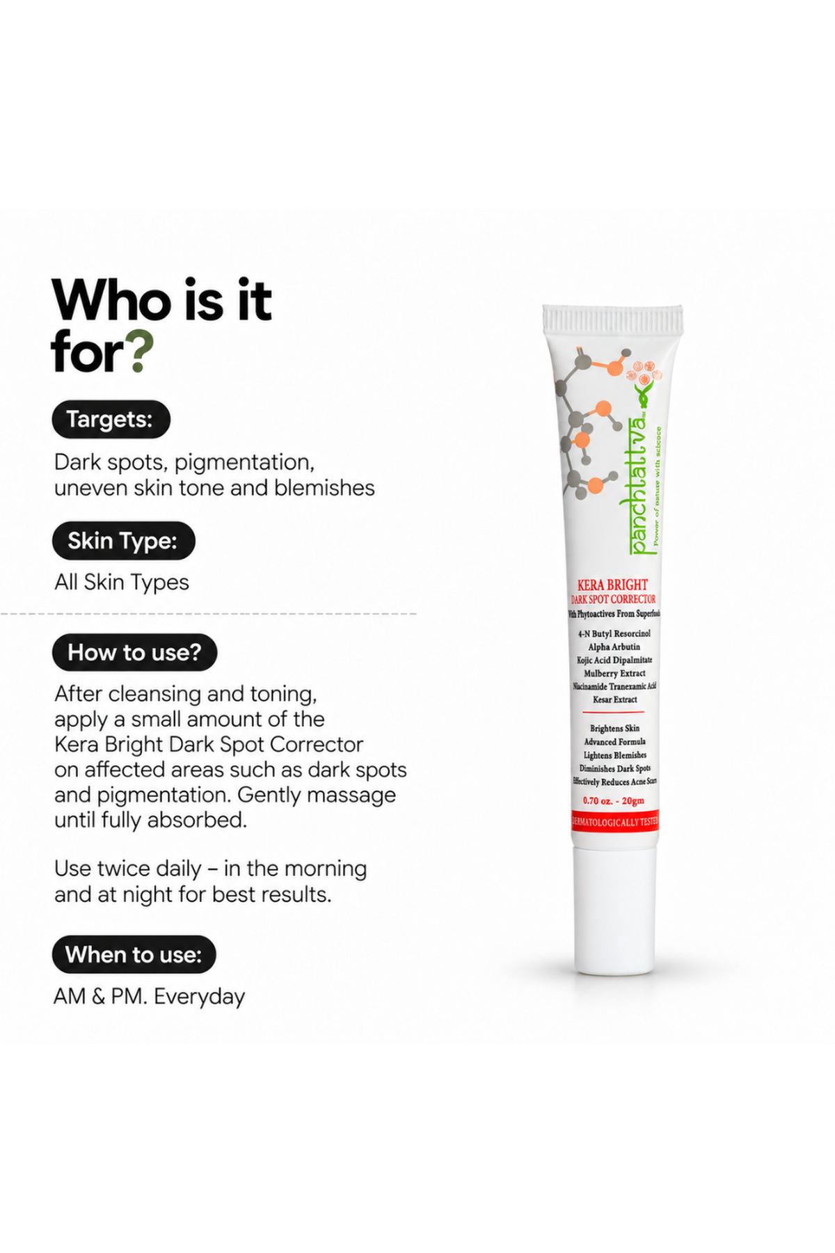 Panchtattva Kera Bright Dark Spot Corrector My Store