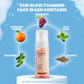 Panchtattva Red Grapes Glow Foaming Face Wash 150ML: 100% Natural, Deep Cleansing Formula for Clean & Healthy Skin, With Vitamin C, With Essential Nutrients for Brighter Glow, For All Skin Types - panchtattvashop