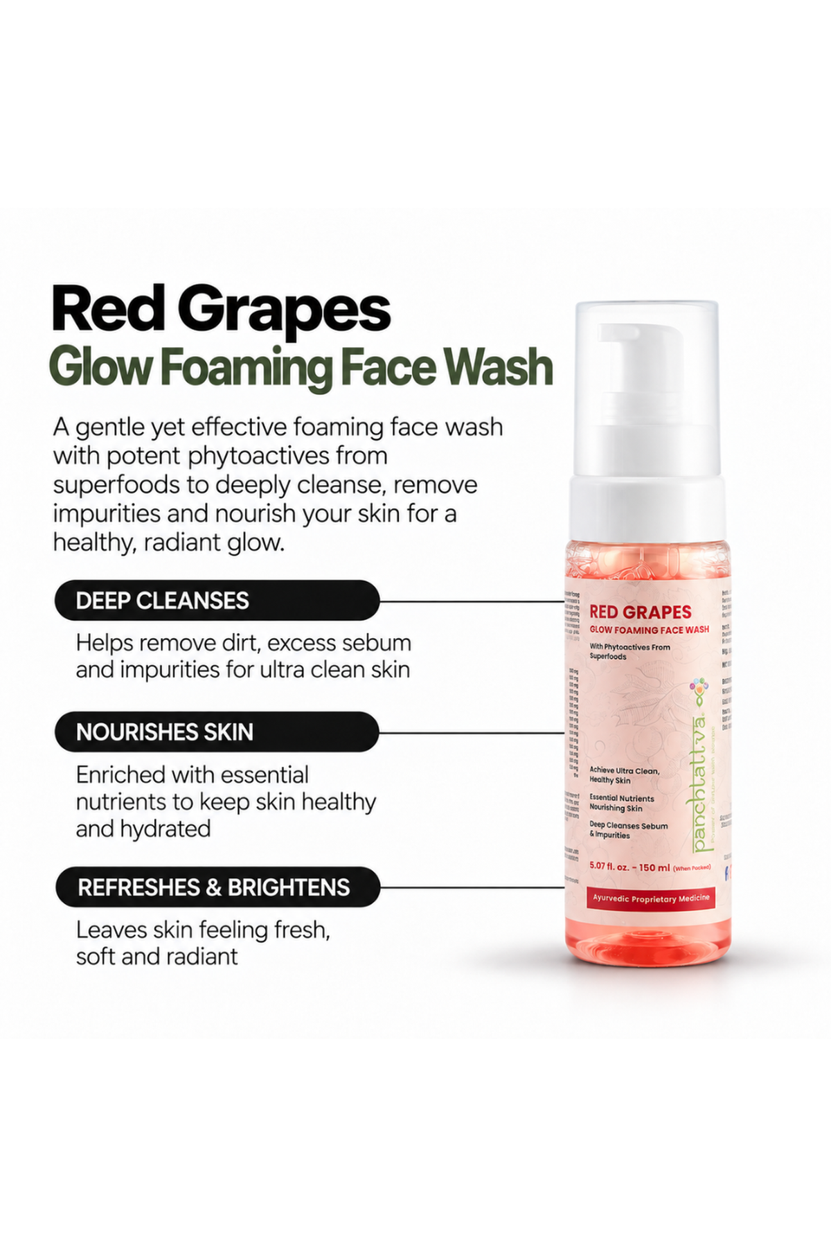 Red Grapes Glow Foaming Face Wash My Store