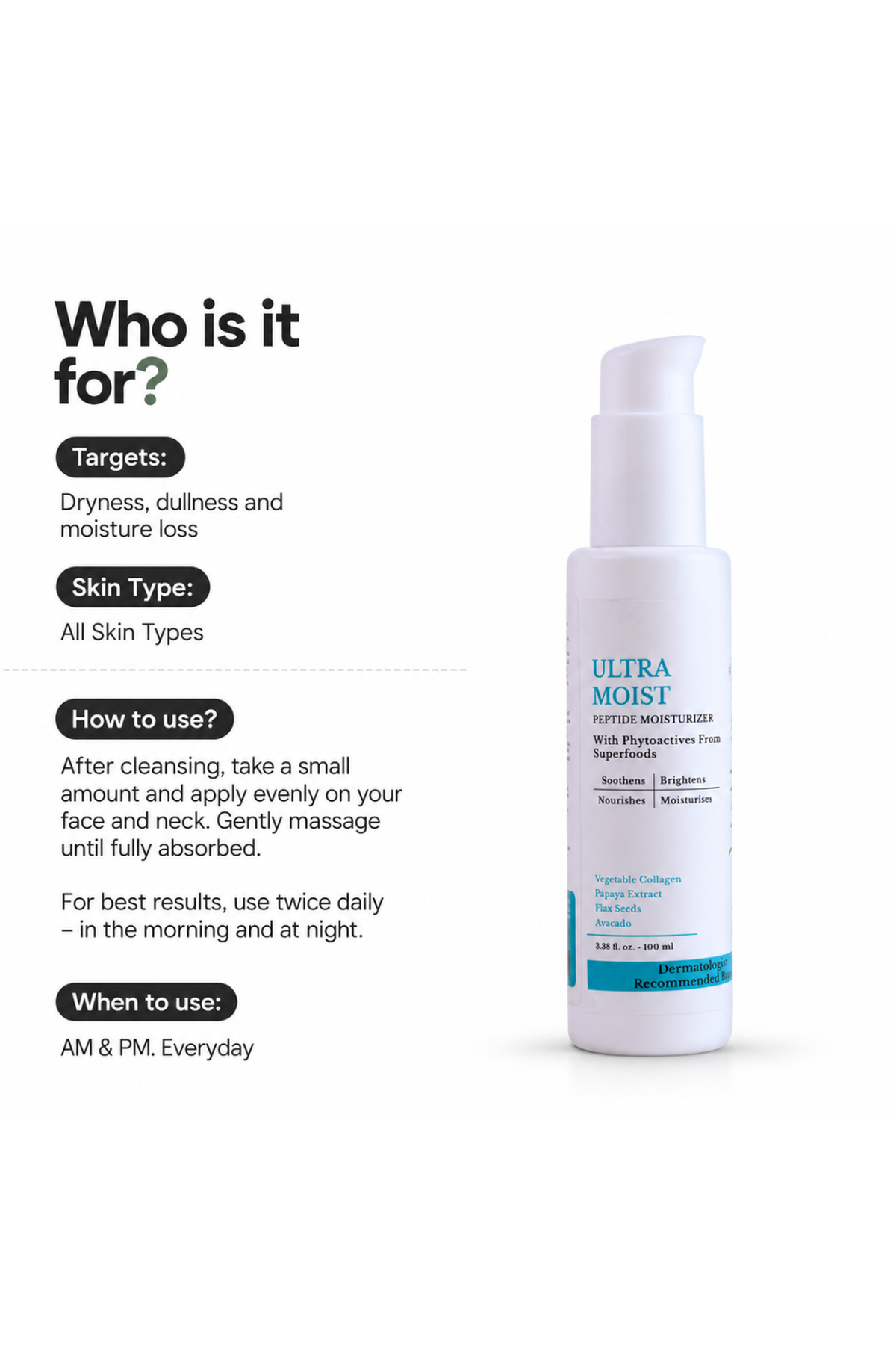 Ultra Moist Peptide Moisturizer My Store