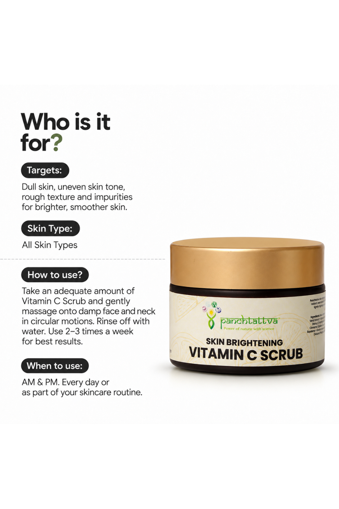 Skin Brightening Vitamin C Scrub My Store